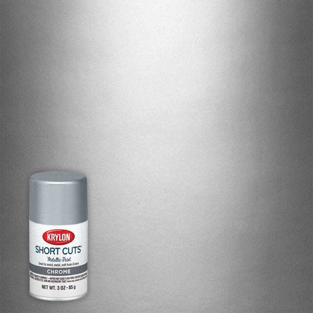 Krylon Short Cuts Metallic Chrome Spray Paint 3 oz, Pack of 6