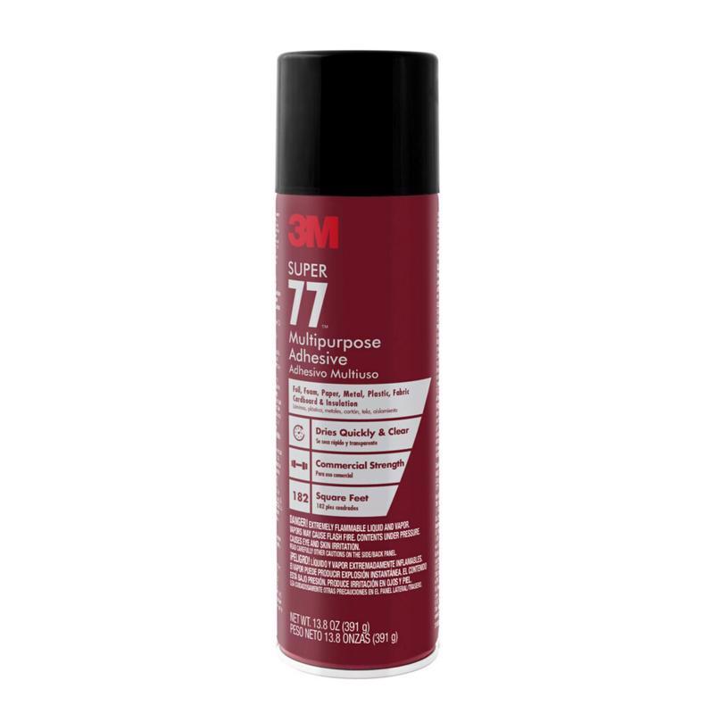 3M Super 77 Super Strength Clear Spray Adhesive 13.8 oz