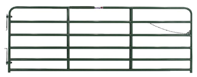 Tarter 2RG12 Bull Gate, 12 ft W Gate, 52 in H Gate, Steel Frame, Red