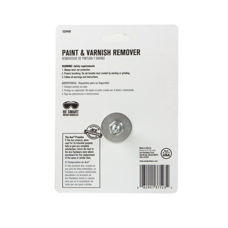 Ace 5 in. Synthetic/Wool Blend Bolt-On Drill Mount Paint and Varnish Remover Kit 240 Grit Fine 1 pk