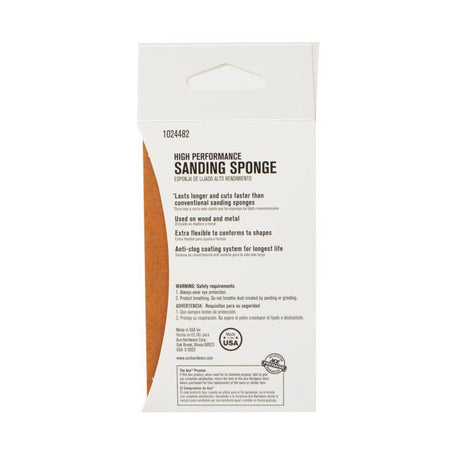 Ace 5 in. L X 3 in. W X 1 in. 150 Grit Fine 2-Sided Sanding Sponge