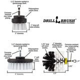 Drillbrush 4 in. W Soft/Medium Bristle Metal Handle Drill Brush Set