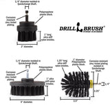 Drillbrush 4 in. W Ultra Bristle Metal Handle Drill Brush Set