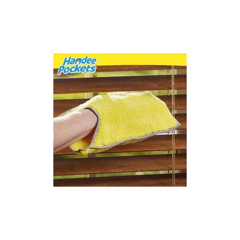 Handee Pockets Microfiber Cleaning Cloth 6.25 in. W X 9.75 in. L 2 pk, Pack of 6