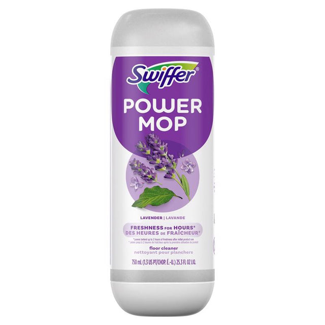 Swiffer Power Mop Lavender Scent Multi-Surface Floor Cleaner Liquid 25.3 oz, Pack of 6
