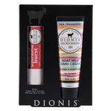 Dionis Goat Milk Skincare Sea Treasures And Watermelon Scent Hand Cream and Lip Balm 1.28 oz 1 pk, Pack of 12