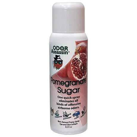 Odor Assassin Mist Pomegranate Sugar Scent Odor Eliminator 8 oz Liquid, Pack of 3