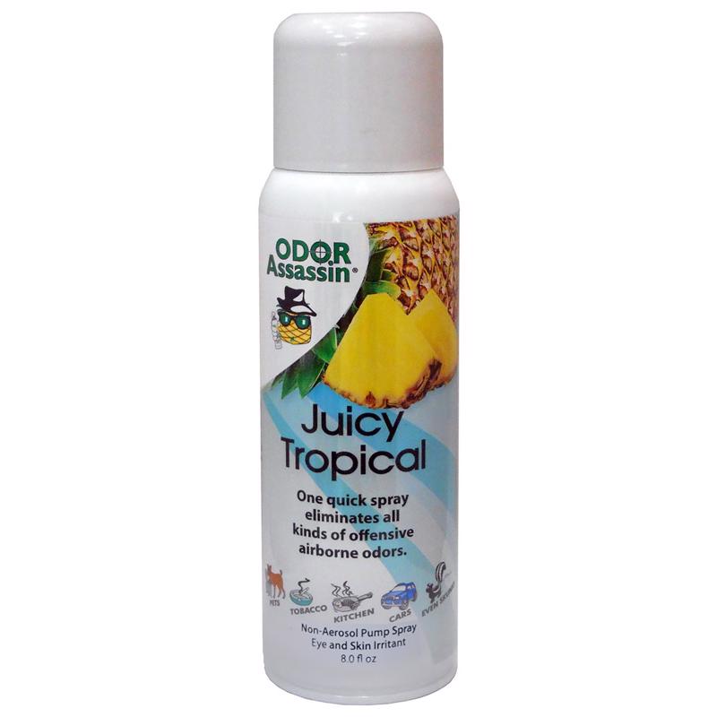 Odor Assassin Juicy Tropical Scent Odor Eliminator 8 oz Liquid, Pack of 3