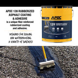 APOC Black Roof And Foundation Coating 5 gal
