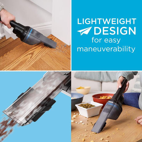 Black+Decker Dustbuster Blast Bagless Cordless Multi-Stage Filter Hand Vacuum