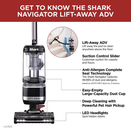 Shark Navigator Bagless Corded Foam Filter/HEPA Upright Vacuum