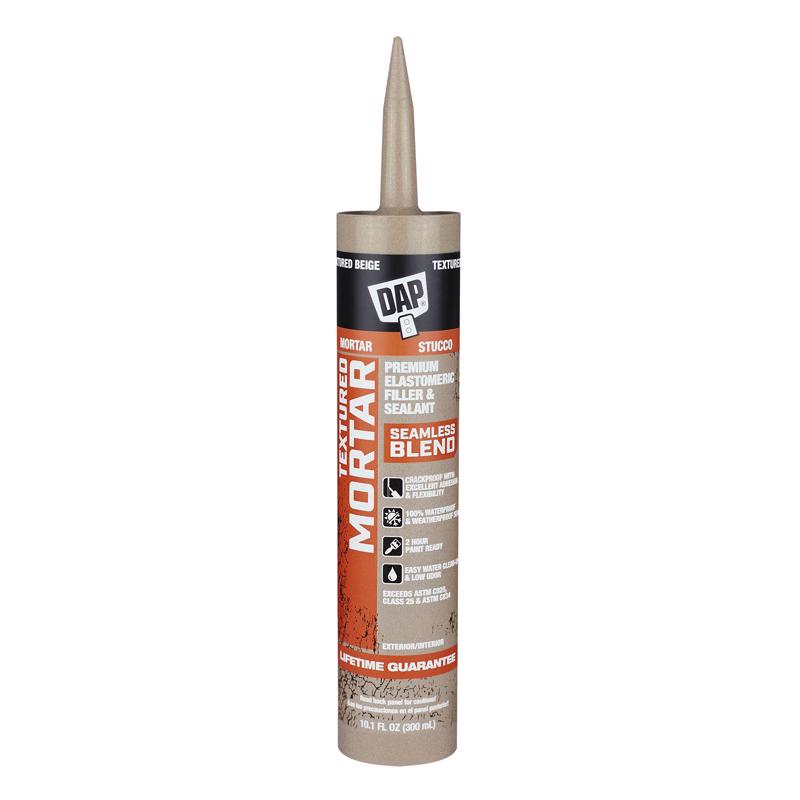 DAP Premium Textured Mortar Beige Advanced Latex Concrete and Mortar Sealant 10.1 oz, Pack of 12