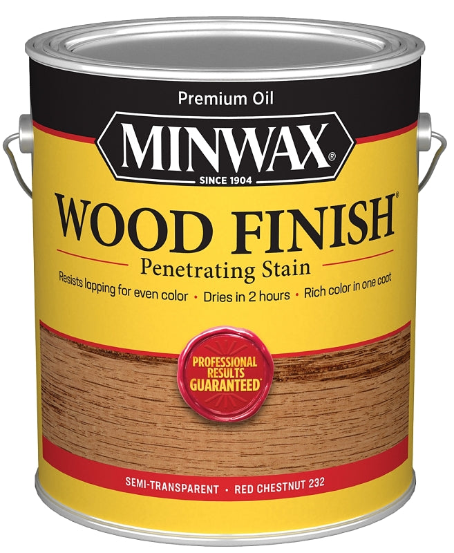 Minwax 710460000 Wood Stain, Oil Base, Red Chestnut, Liquid, 1 gal, Pack of 2