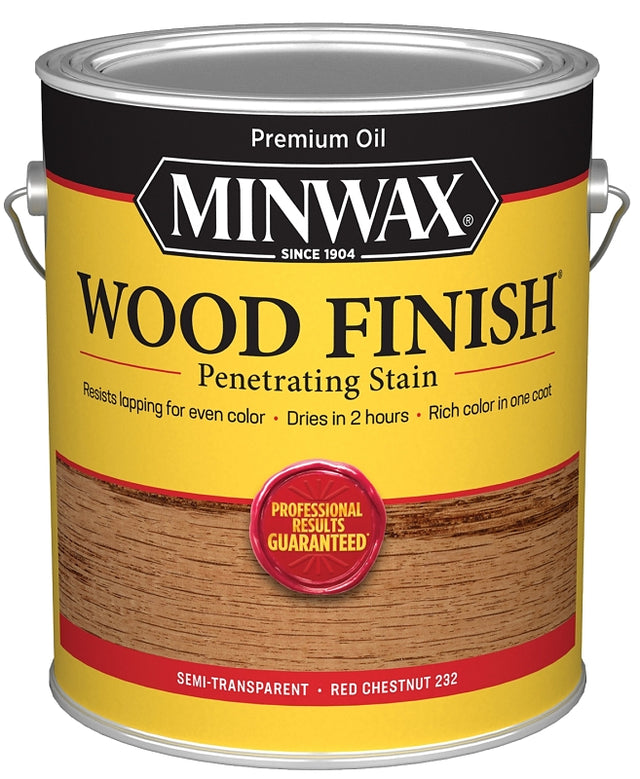 Minwax 710460000 Wood Stain, Oil Base, Red Chestnut, Liquid, 1 gal, Pack of 2