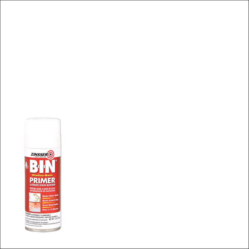 Zinsser B-I-N White Shellac-Based Spray Primer and Sealer 13 oz, Pack of 6