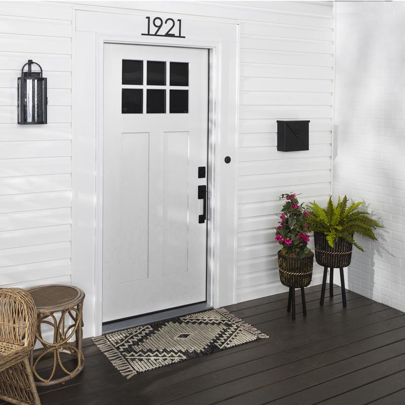 Rust-Oleum Stops Rust Satin White Water Base Door Paint Exterior and Interior 1 qt, Pack of 2