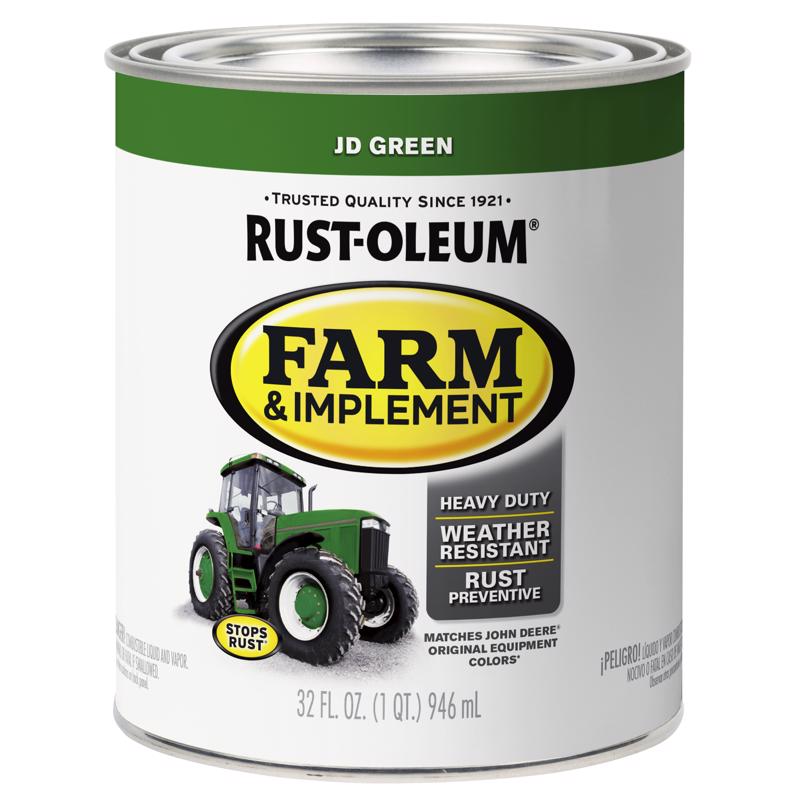 RUST-OLEUM SPECIALTY 7435502 Farm Equipment Enamel, Green, 1 qt Can, Pack of 2