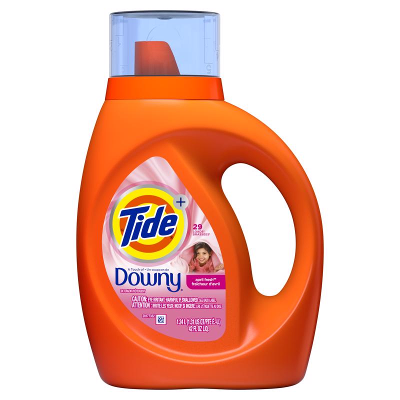 Tide Downy April Fresh Scent Detergent Liquid 42 fl. oz. 1 pk, Pack of 6