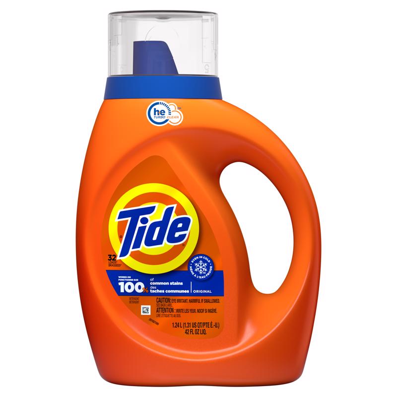 Tide Original Scent Detergent Liquid 42 fl. oz. 1 pk, Pack of 6