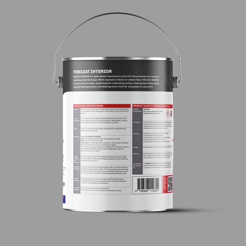 Firecoat White Low Sheen Water-Based Primer 2.6 gal