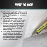 Vulkem 116 White Polyurethane Window and Door Caulk Sealant 10.1 fl. oz., Pack of 12