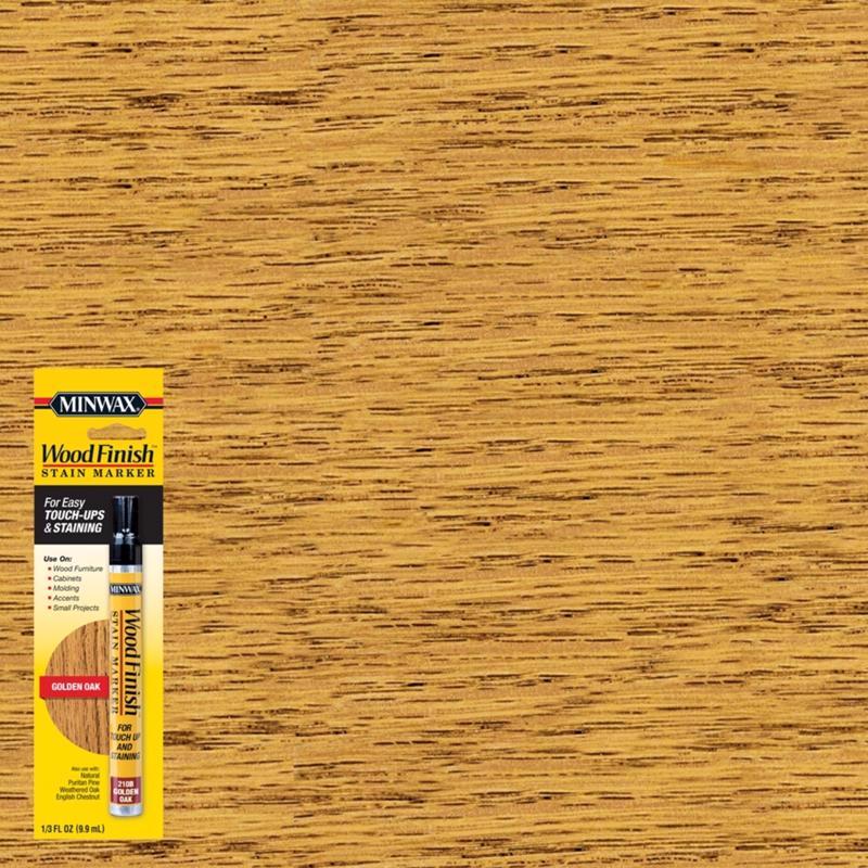 Minwax Wood Finish Stain Marker Semi-Transparent Golden Oak Oil-Based Stain Marker 1/3 oz