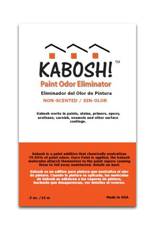 KABOSH! 325-30 Paint Odor Eliminator, Liquid, Bouquet Aroma, Water White, 0.05 oz Pack of 12