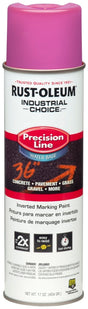 Rust-Oleum 1868838 Inverted Marking Spray Paint, Safety Purple, 17 oz, Can, Pack of 12