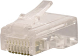Gardner Bender GMC-88M5 Modular Plug, Rounded, Cat 5 Cable, RJ-45 Connector, 8-Contact, 8-Position