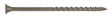Simpson Strong-Tie Deck-Drive DSVT DSVT3R1LB Deck Screw, #10 Thread, 3 in L, Variable Thread, Ribbed Flat Head, Tan