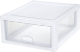Sterilite 23018006 Stackable Drawer, 16 qt Capacity, 1-Drawer, Plastic, 14-3/8 in OAW, 17 in OAH, 6-7/8 in OAD