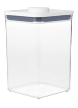 Good Grips POP 11233500 Food Container, 4.4 qt Capacity, Plastic, Clear, 6-1/2 in L, 6-1/2 in W, 9-1/2 in H