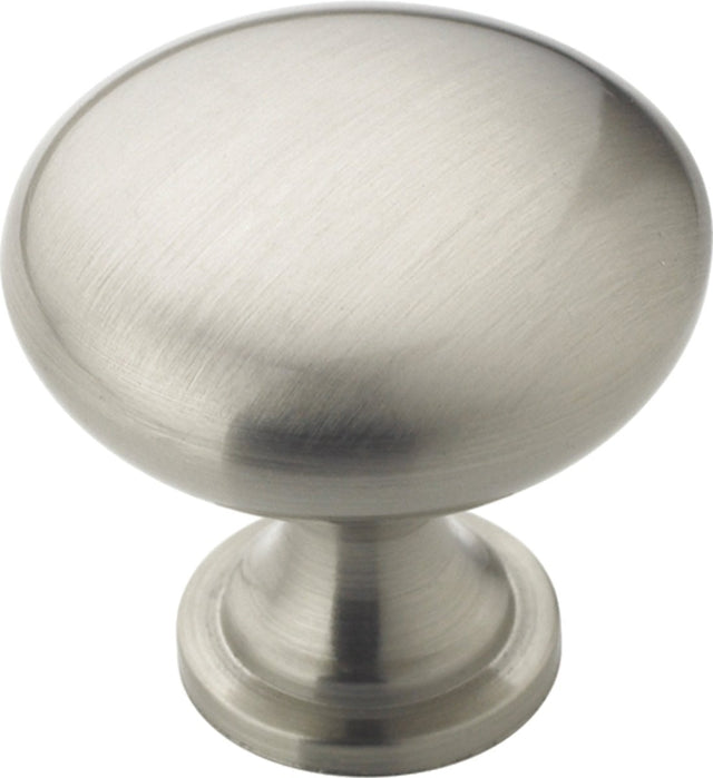 Amerock TEN53005G10 Cabinet Knob, 1-1/8 in Projection, Traditional, 1-1/4 in, Zinc, Satin Nickel