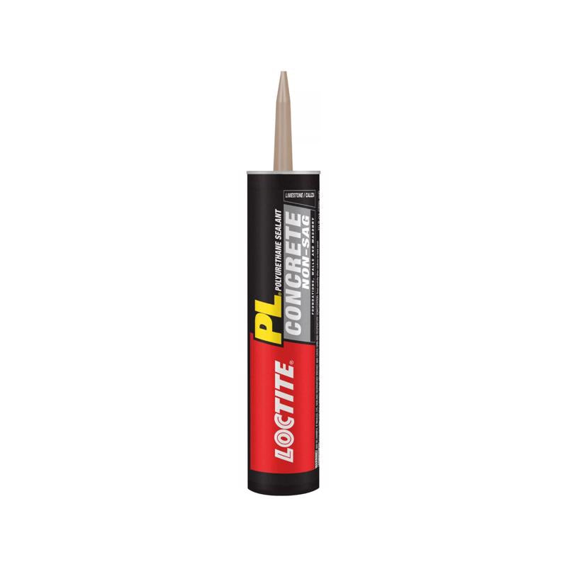 Loctite PL Limestone Polyurethane Concrete and Masonry Filler and Sealant 10 oz, Pack of 12