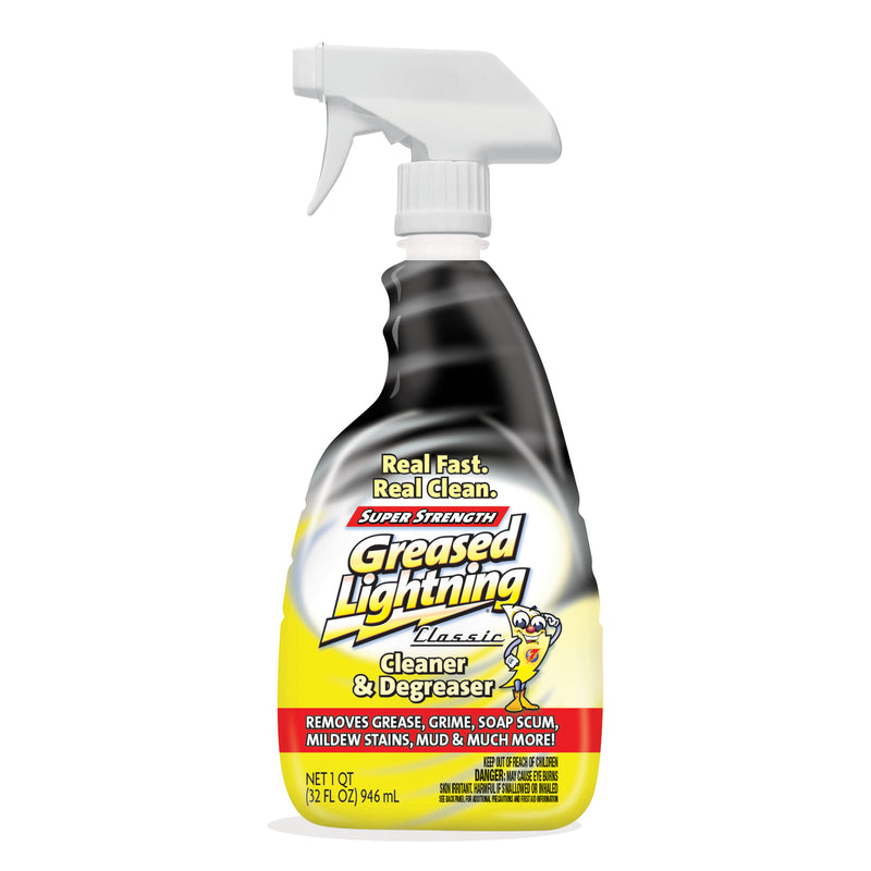 Greased Lightning Lemon Scent Cleaner and Degreaser 32 oz Liquid, Pack of 9