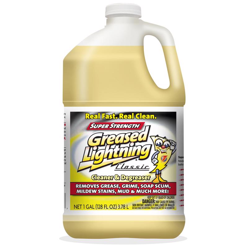 Greased Lightning Fresh Scent Cleaner and Degreaser 1 gal Liquid, Pack of 4