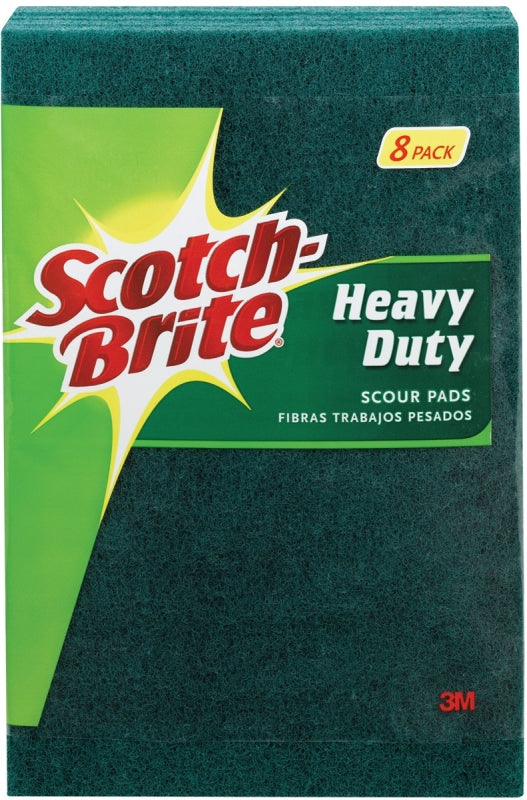 Scotch-Brite 228 Scour Pad, 6 in L, Green