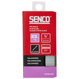 Senco CZ08EAAR Micro Strip Pin Nail, 1/2 in L, 23 ga, Steel, Galvanized/Plain, Headless Head, Smooth Shank