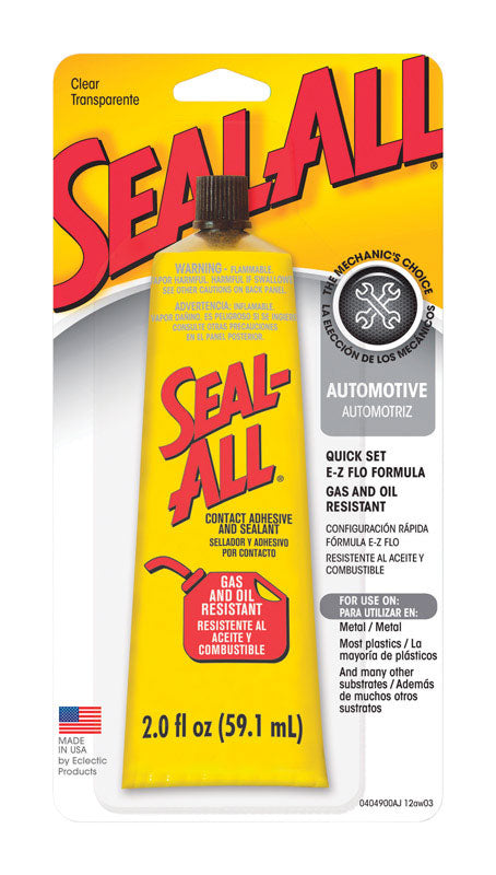 Seal-All Gas & Oil Resistant High Strength Clear Gas and Oil Resistant Adhesive 2 oz