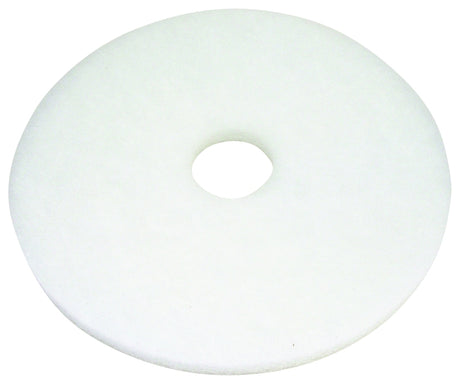 North American Paper 420514 Polishing Pad, White, For: 800 rpm Floor Machines, Pack of 5