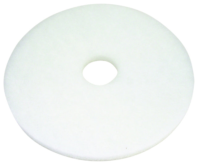 North American Paper 420514 Polishing Pad, White, For: 800 rpm Floor Machines, Pack of 5