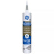 GE Advanced Light Gray Silicone 2 Window and Door Caulk Sealant 10.1 oz, Pack of 12