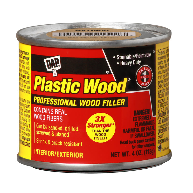 DAP Plastic Wood Natural Wood Filler 4 oz, Pack of 12