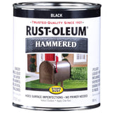 Rust-Oleum Stops Rust Indoor and Outdoor Hammered Black Oil-Based Protective Paint 1 qt, Pack of 2