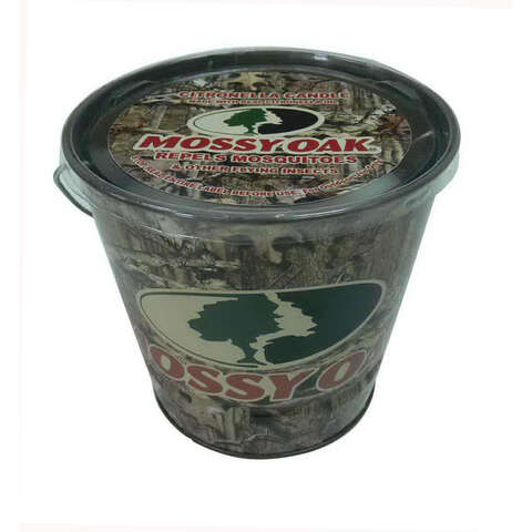 Mossy Oak Citronella Bucket Candle For Mosquitoes/Other Flying Insects 16 oz, Pack of 8