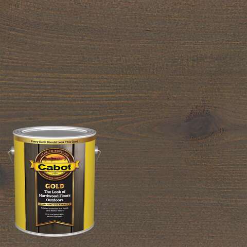 Cabot Gold Satin Starlit Gray Deck Varnish 1 gal, Pack of 4