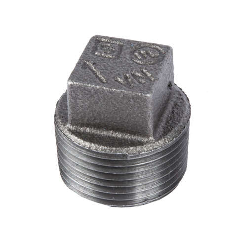 STZ Industries 1 in. MIP each Black Malleable Iron Plug