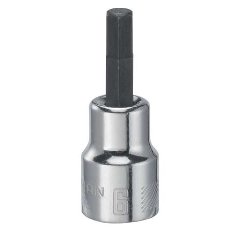 Craftsman 6 mm X 3/8 in. drive Standard Hex Bit Socket 1 pc