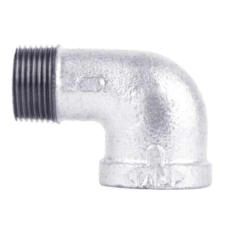 STZ Industries 2 in. FIP each X 2 in. D MIP Galvanized Malleable Iron 90 Degree Street Elbow