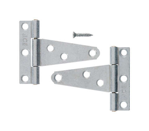 Ace 2 in. L Galvanized Light Duty T Hinge 2 pk